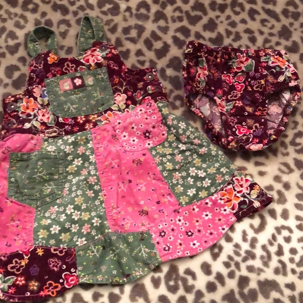 Children’s Place Floral Corduroy Jumper 12 months Girls